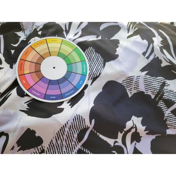 CJ Banks Womens Top 1X Plus Tunic 3/4 Sleeve Lace Up Black Floral FLO340E - Picture 6 of 8